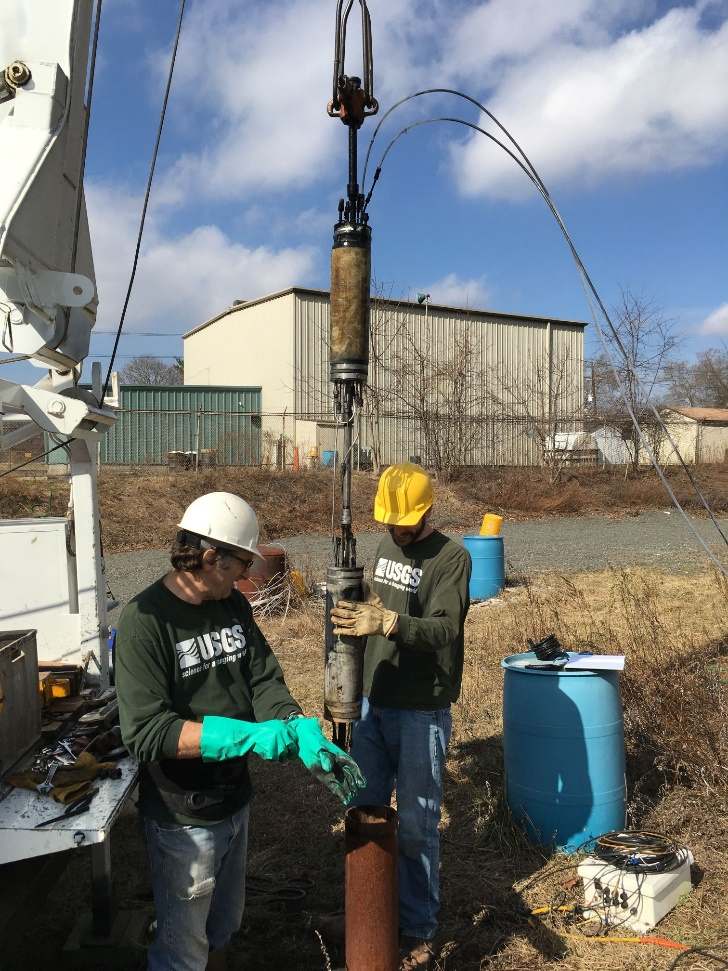 Photograph of USGS hydrologists and packers for well testing | U.S. Geological Survey