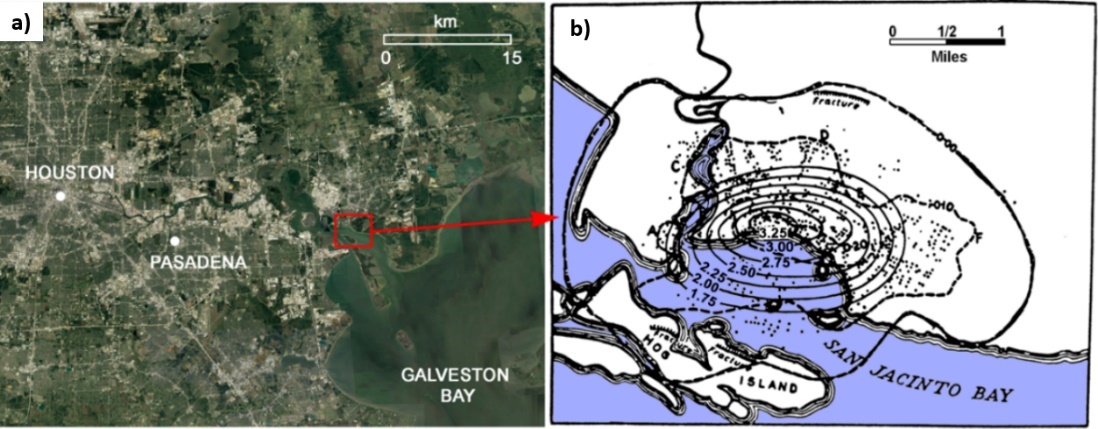 Land subsidence is a sudden or gradual settling of the land surface caused by changes in the stress regime of the structure of subsurface. Subsidence driven by groundwater extraction most commonly occurs when aquifer materials are composed of lenses or layers of fine‑grained compressible sediments in which pore‑water heads are lowered causing sediment compaction.