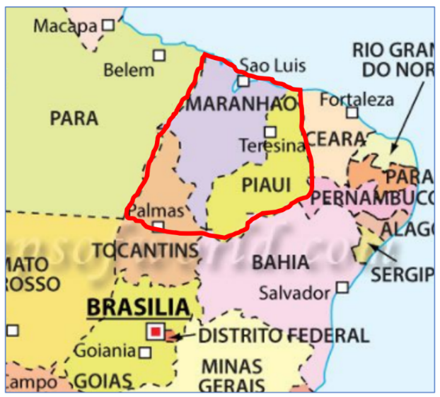 Map of the Maranhão Basin